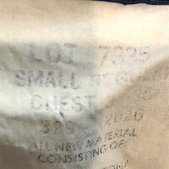 Vintage Puffer Vest Mens S Used Blue Insulated - Picture 8 of 9